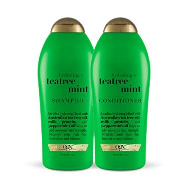 Imagem de OGX Hydrating + Tea Tree Mint Shampoo & Conditioner, 25.4 Ounce (Set of 2)