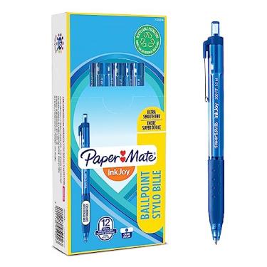 Imagem de Paper Mate Canetas esferográficas retráteis InkJoy 300RT | Ponta média (1,0 mm) | Azul | 12 unidades