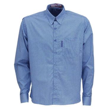 Imagem de Camisa Manga Longa Azul Estampada Masculina Rodeo Western 26363