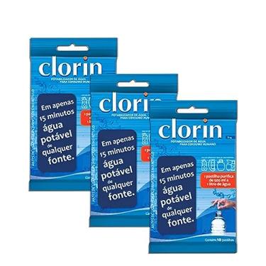 Imagem de 3 Pacotes C/10 Clorin 1 Limpa Agua Elimina Bactérias Germes