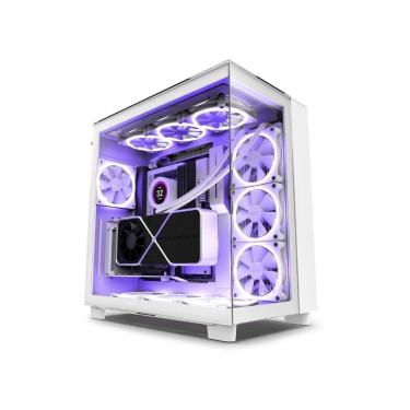 Imagem de Gabinete Gamer NZXT H9 Elite Mid Tower CM-H91EW-01 Superior, Lateral e Frontal Vidro Branco (Fosco)