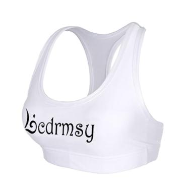 Imagem de Bestgift Fato de mergulho feminino protetor solar secagem rápida maiô de manga comprida terno de surf branco regata GG