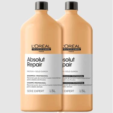 Imagem de Loreal Absolut Repair Kit Shampoo 1,5l + Condicionador 1,5l