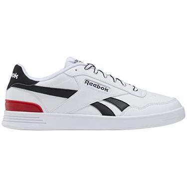 Imagem de Reebok Tênis unissex adulto Court Advance Clip, Calçado branco/preto/vermelho vetor, 36 BR
