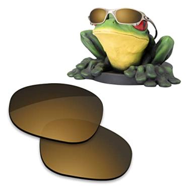 Imagem de Acefrog Lentes de reposição polarizadas revestidas AR/Earsocks kit de borracha para óculos de sol Oakley Juliet – Tungstênio dourado