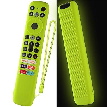 Imagem de Capa de silicone para controle remoto TCL RC902V FMR1, Smart TV LED TCL 65 x 925 75 x 925 com cordão (verde brilhante)