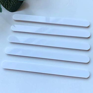 Imagem de CHENRUI 20 Palitos de Picolé de Acrílico Branco (1 cm x 11,4 cm)