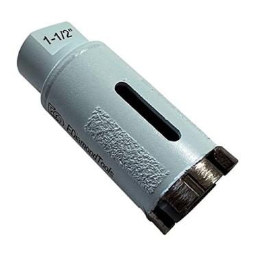 Imagem de Broca de núcleo de diamante de alto desempenho de 3,8 cm para bancadas de granito, quartzo, pedra-sabão e concreto, profundidade de perfuração de 5 cm, soldada a vácuo, mandril de 5/20.3 cm-11