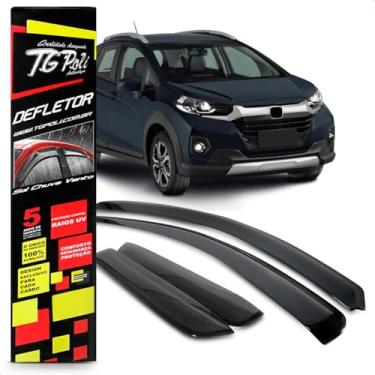 Imagem de Calha Chuva Defletor Inteiriça Slim Fit Wrv 4 Portas 2015 2016 2017 2018 2019 2020 2021 Fumê
