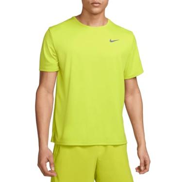 Imagem de Nike Camisa de corrida masculina Dri-FIT UV Miler manga curta, Cacto brilhante/verde-limão, M