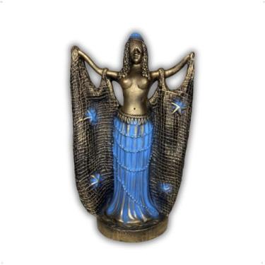 Imagem de Imagem Iemanjá Rede 33cm Gesso - Umbanda/Candomblé