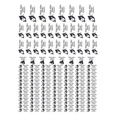 Imagem de Adesivo Etiqueta Escolar Personalizado Vinil Sereia 129UN