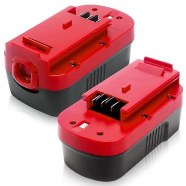 Imagem de 2 pacotes HPB18 de substituição para bateria Black and Decker 18V Ni-Mh compatível com Black and Decker bateria de 18 volts HPB18 244760-00 A1718 FS18FL FSB18 Firestorm Ferramentas elétricas sem fio