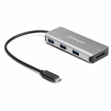 Imagem de StarTech.com Hub USB C de 3 portas de 10 Gbps com leitor de cartão SD - 3 entradas USB-A e 1 compartimento SD - Hub adaptador USB 3.1 tipo C portátil - Hub para laptop - alimentado por barramento USB