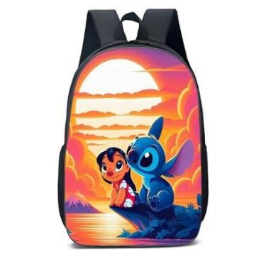 Imagem de MOCHILA ESCOLA INFANTIL JUVENIL ANIME MOANA E LILO-Unissex