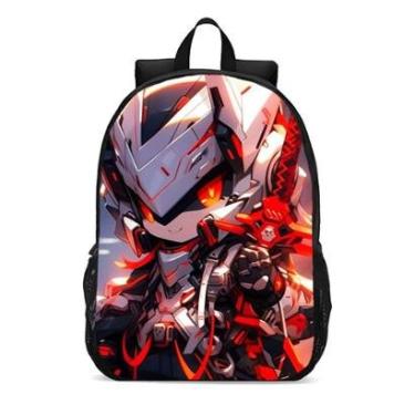 Imagem de MOCHILA ESCOLA INFANTIL JUVENIL ANIME MENINO ROBÔ-Unissex