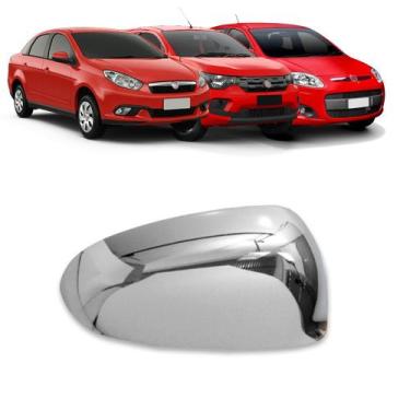 Imagem de Aplique Cromado para Capa Retrovisor Grand Siena 2013 a 2022 Palio G5 