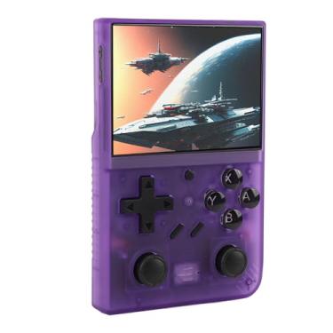 Imagem de Mais de 10.000 Jogos Em 1 Console de Jogo Portátil retrô, Tela IPS de 3,5 Polegadas, Cartão de Memória Integrado de 64 GB, Bateria de 3.000 MAh, 10 Emuladores Suportados (Roxo)