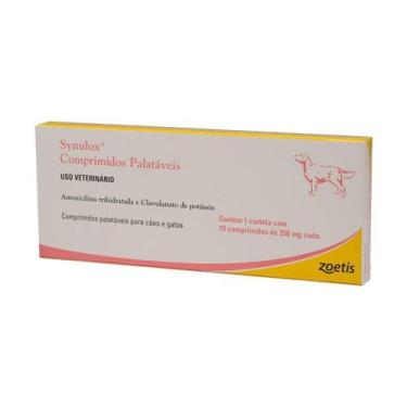 Imagem de Synulox Zoetis 250mg 10 Comprimidos