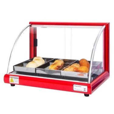 Imagem de A3 - Estufa Alfa para salgados de 3 bandejas Vermelho - 220V - Omega