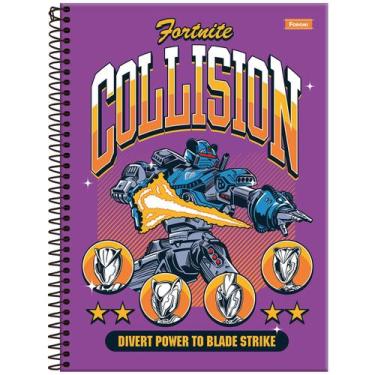 Imagem de Caderno Foroni universitário fortnite 200x275mm 160 folhas