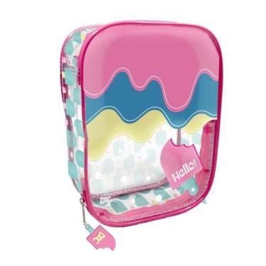 Imagem de Estojo Baú Hello Picolé Pvc Cristal Dac 4065