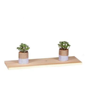 Imagem de Prateleira 60X24Cm Suporte Invisível Madeira Maciça Prancha - Loja Do 