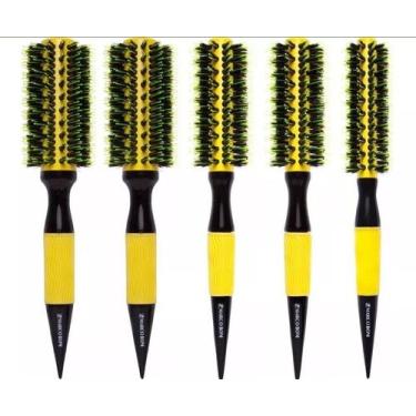 Imagem de Combo 5 Escova Marco Boni Yellow Ceramic Profissional Pp 2xp 2xm - Gen