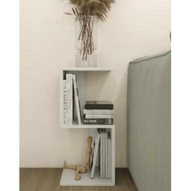 Imagem de Móvel multiuso nichos livros e decorações 30x30x65 Branco - Móveis Nov