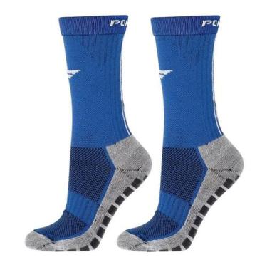 Imagem de Meia Penalty Grip Antiderrapante, Azul