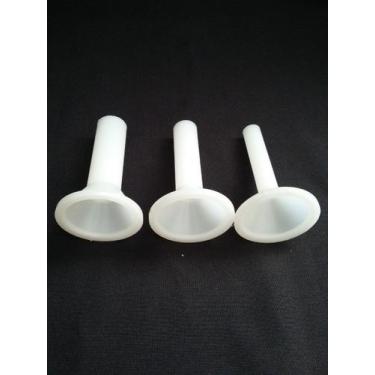 Imagem de Funil Para Maquina De Moer Carne Boca 05 Kit Com 3 Unidades