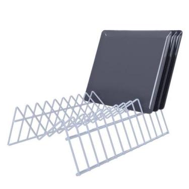 Imagem de Suporte Para Pratos Vertical Organizador Escorredor Cozinha Armário Pi