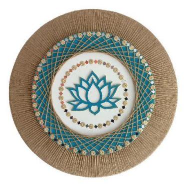 Imagem de Mandala Flor de Lótus/Resiliência e Renovação 60cm - Aqui Tem Magia
