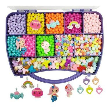 Imagem de Kit Férias Montando Bijuterias Miçangas Infantil Borboleta - Anita Rec