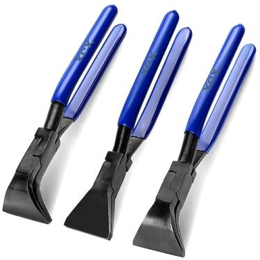Imagem de XJX 3 peças de costura manual de chapa metálica, ferramentas manuais de metal para dobrar retas, conjunto de alicates de dobra de chapa de 45° e 90°