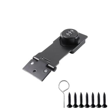 Imagem de Coshar Fechadura de ferrolho com senha de gabinete fechadura de combinação de porta de gaveta fechadura deslizante de segurança para portas pequenas armários gaveta de armário porta de celeiro garagem