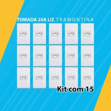 Imagem de Kit com 15 tomada 20a liz tramontina