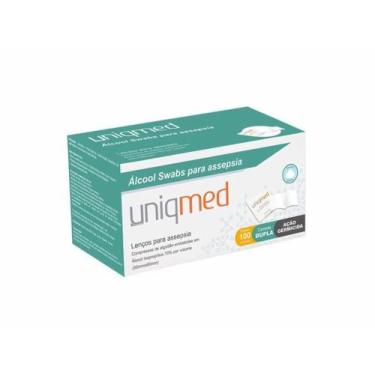Imagem de Álcool swabs para assepsia - uniqmed