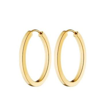 Imagem de Brinco de ouro 18 k Argola 1,4 Cm . - Elegancy Joias