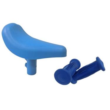 Imagem de Selim Aro 12 Mais Manopla P/Bicicletas Nathor Banco Infantil, Azul