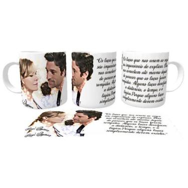 Imagem de Caneca Cerâmica copo  Grey's Anatomy laços - Empório Dutra