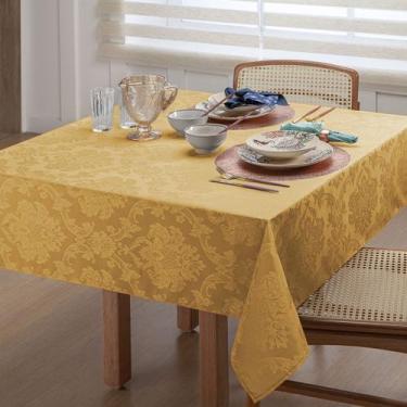 Imagem de Toalha Mesa 4 Lugares Quadrada Tecido Jacquard 1,40x1,40 - Feffo Corti