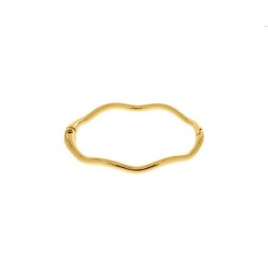 Imagem de Bracelete Minimalista Elegante Ondulado  - GEMERSON BIJOUX, Dourado