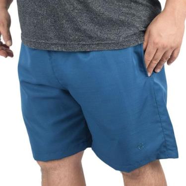 Imagem de Short Bermuda Tactel Extra Grande Plus Size Verão Praia - BUTU BIRU MO