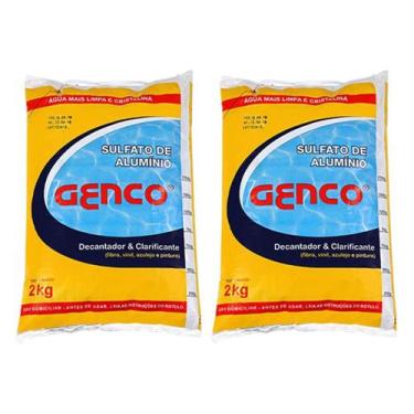Imagem de 2 Sulfato de Alumínio Decantador Genco 2kg