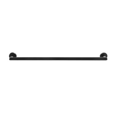 Imagem de Porta Toalha Banho Barra Simples - Redondo Em Latão Preto Fosco HB-A02