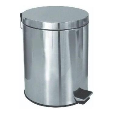 Imagem de Lixeira Com Pedal 20 Litros Aço Inox Cesto Interno Removível - JSN