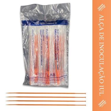 Imagem de Alça De Inoculação Estéril 1UL Microbiologia Descartavel 100 - FIRSTLA