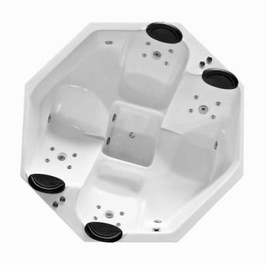 Imagem de Spa Redondo Berlim COMPLETO com hidro em acrílico - LineaPlas, 1,84X1,