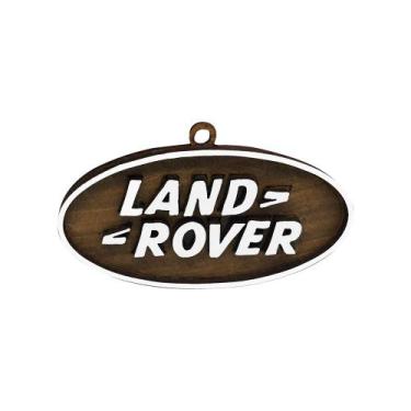 Imagem de Pacote 20 Chaveiro 3d Marca Land Rover 6cm Mdf Madeira Decorada - ATAC